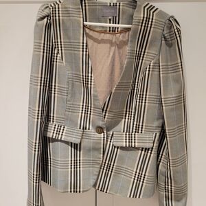 Culture Plaid Blazer Jacket